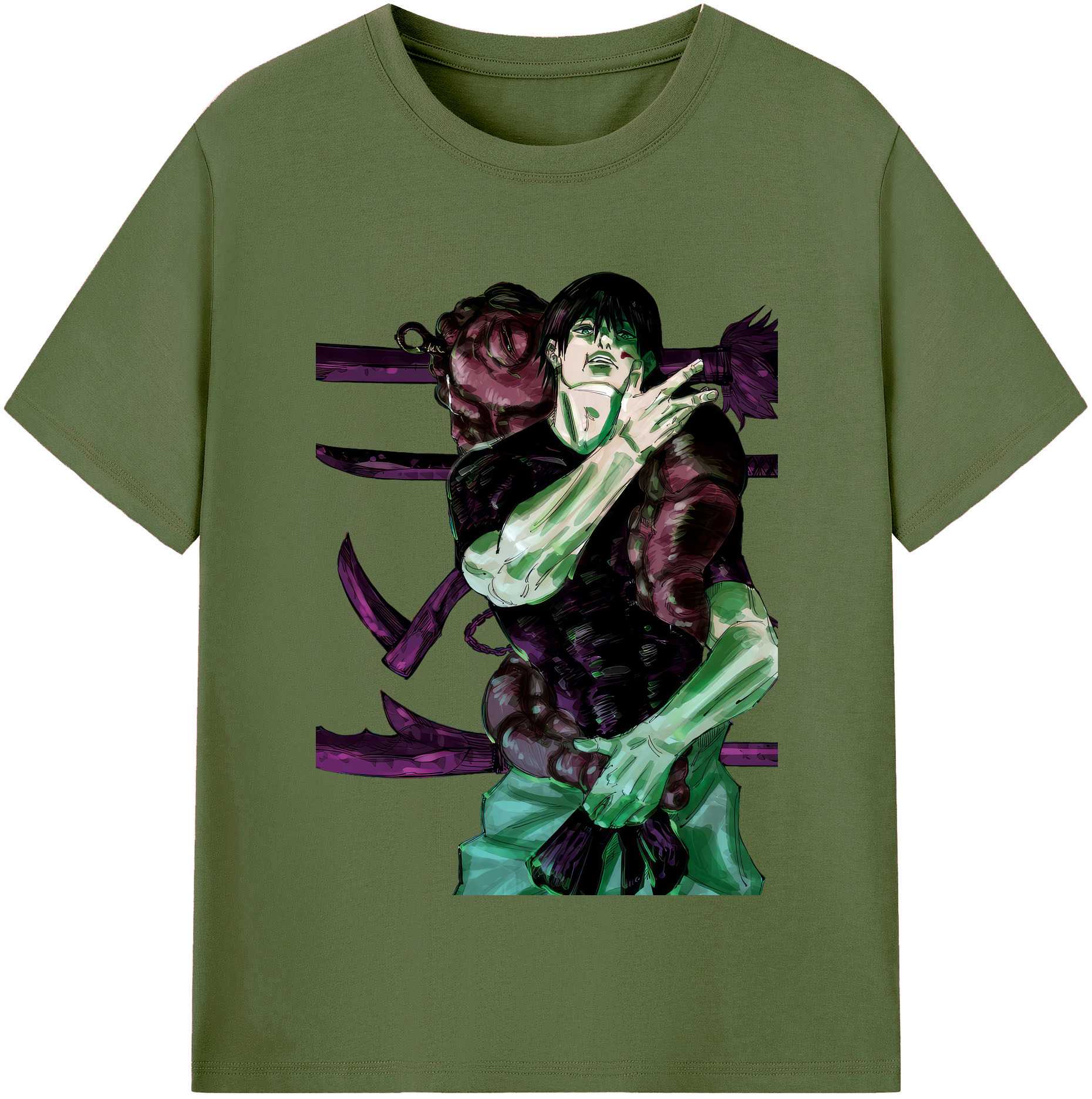 （画像用） 呪術廻戦 Jujutsu Kaisen 綿100％半袖Tシャツ（フロントプリント）